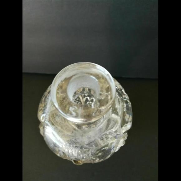 Large 10" Crystal Vintage Perfume Bottle Ornate Dauber Stopper - Picture 5 of 9